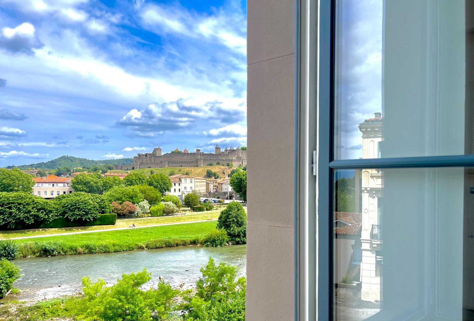 Chez Pierrot - Pont-Neuf - Vue Cite Medievale カルカソンヌ エクステリア 写真
